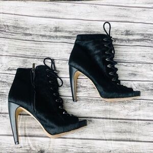 Sam Edelman Karmen Calf Hair Lace Up Bootie